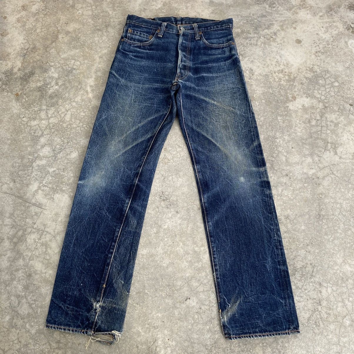 Denime Vintage 90’s Denime Japan Faded Blue Selvedge Jeans Size US 28 / EU 44 - 3 Thumbnail