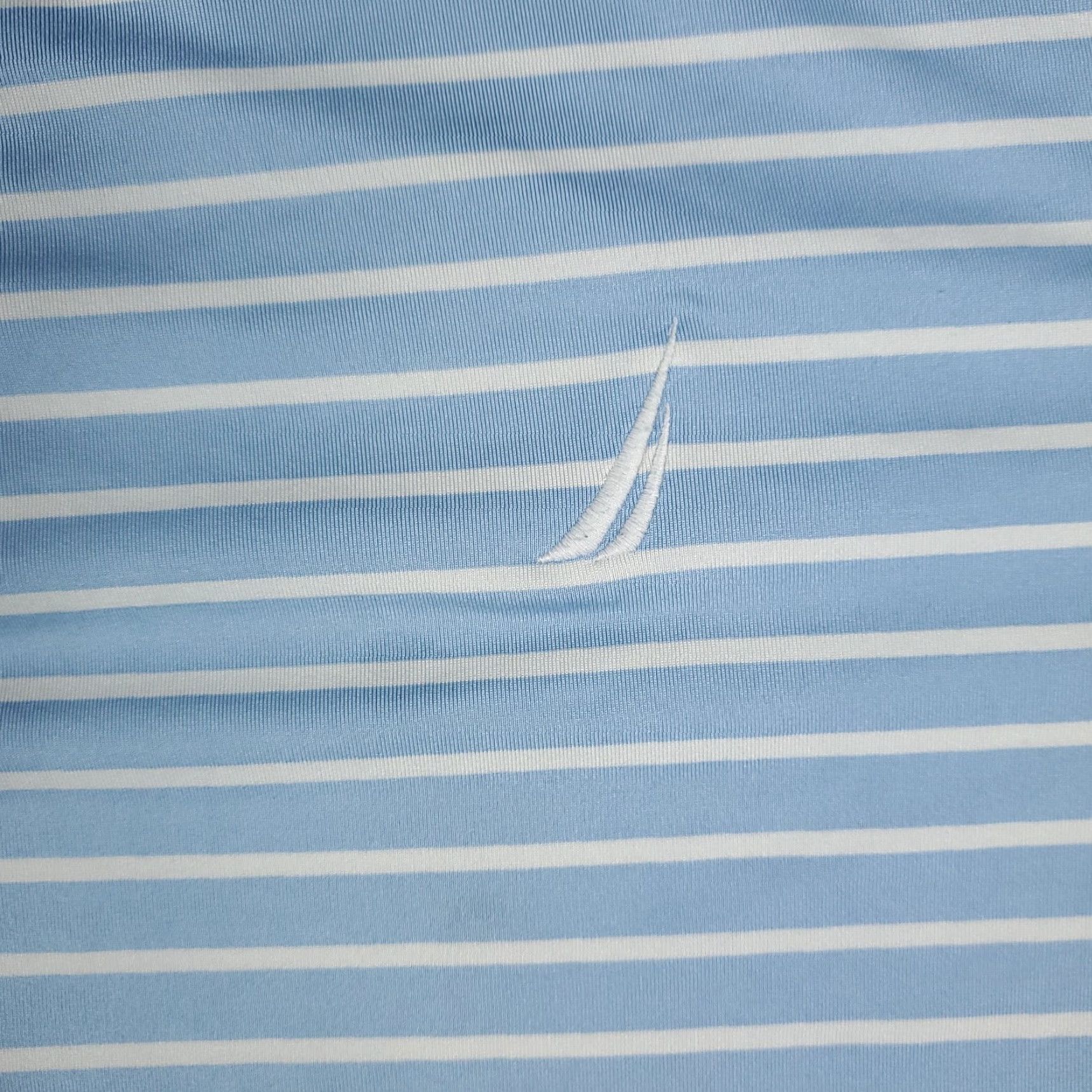 Nautica Nautica Polo Shirt L Blue Striped Short Sleeve Golf Casual Mens Size US L / EU 52-54 / 3 - 2 Thumbnail