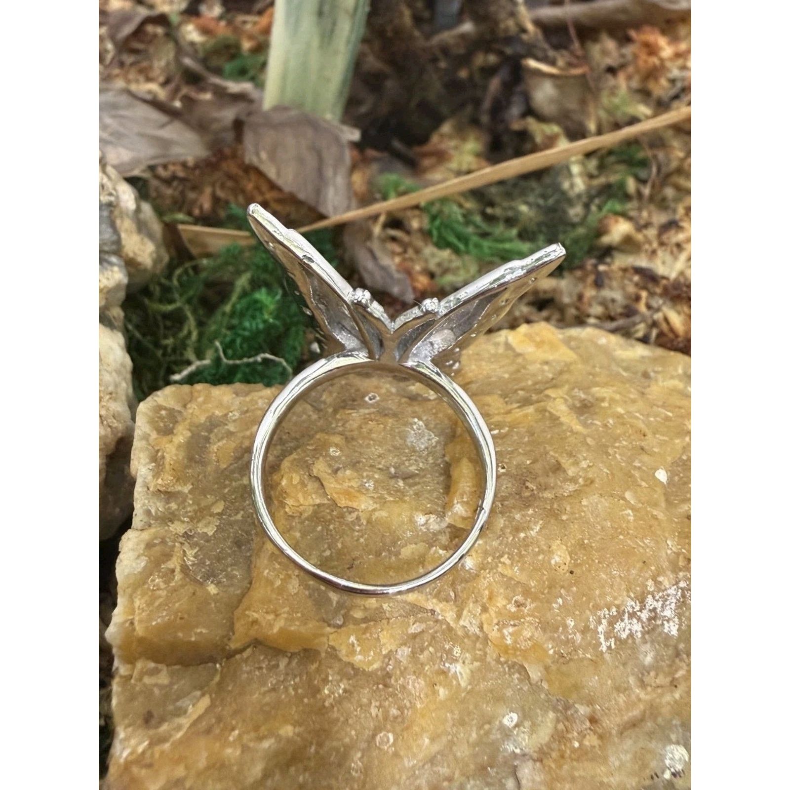 Other Vintage-Style Sterling Silver Butterfly Ring Size 8 Size ONE SIZE - 6 Thumbnail