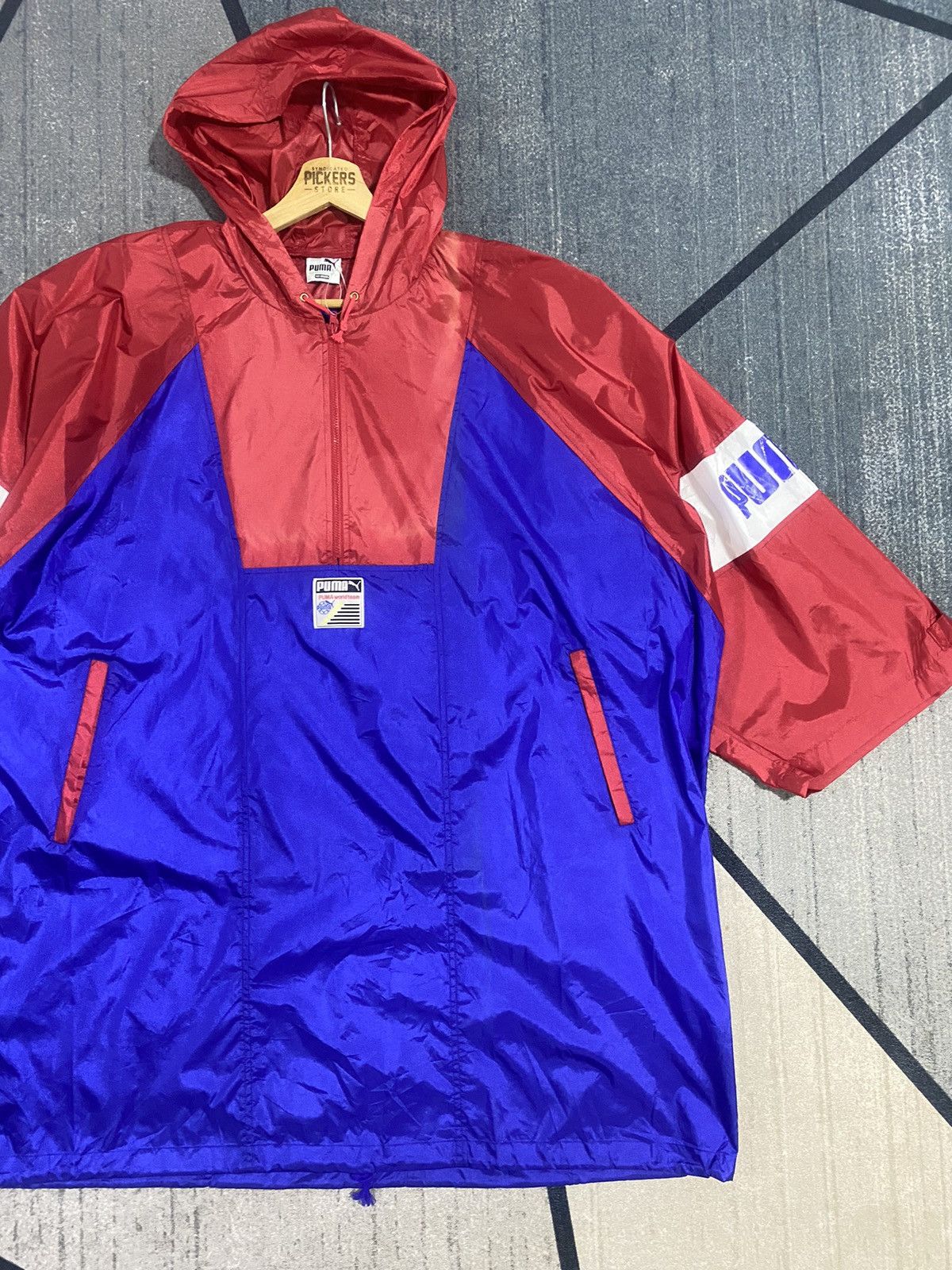 Puma × Vintage Vintage Puma Raincoats BigSize Pullover Size US XXL / EU 58 / 5 - 4 Thumbnail
