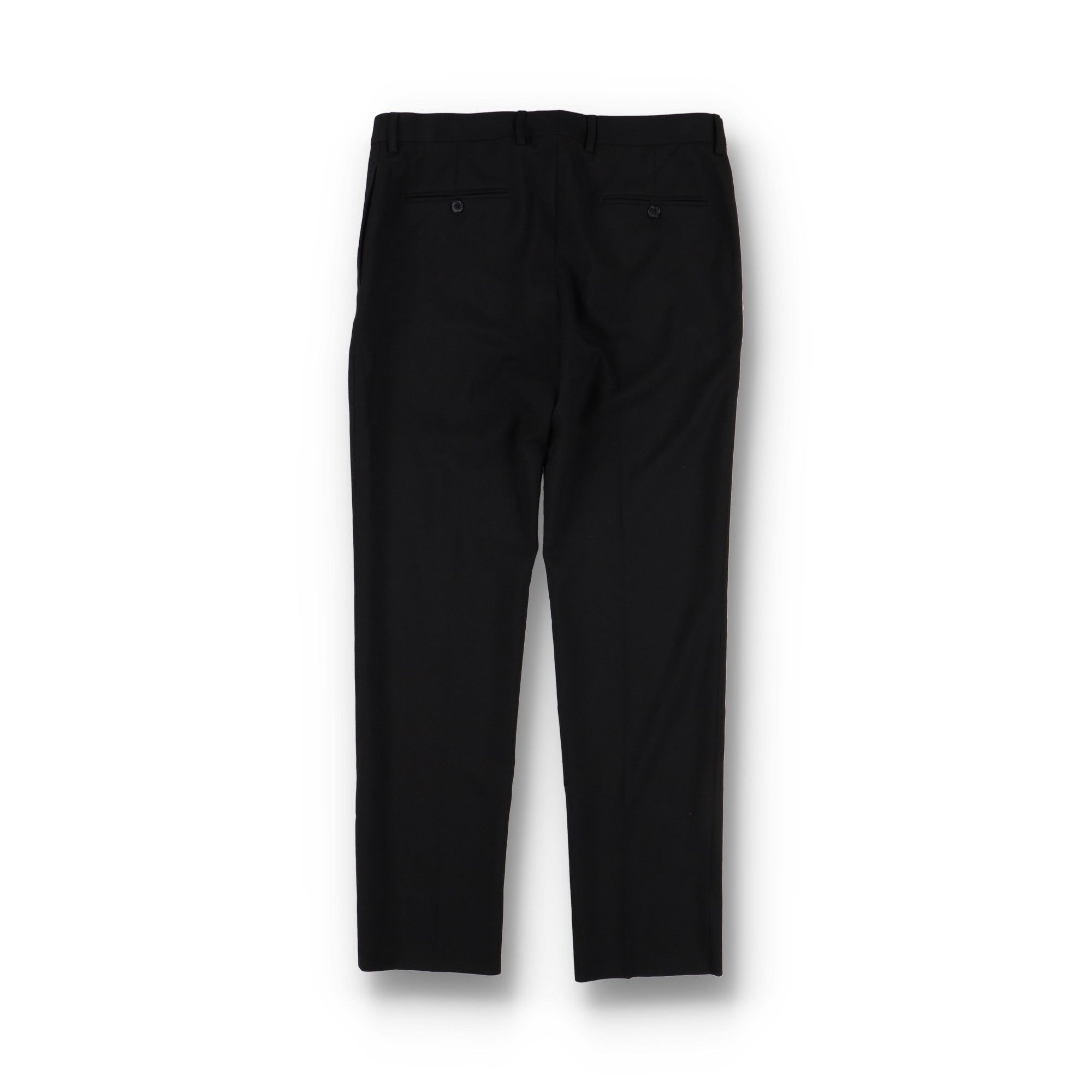 Saint Laurent Paris Black Gabardine Wool Tailored Slim Trousers Size US 34 / EU 50 - 8 Thumbnail