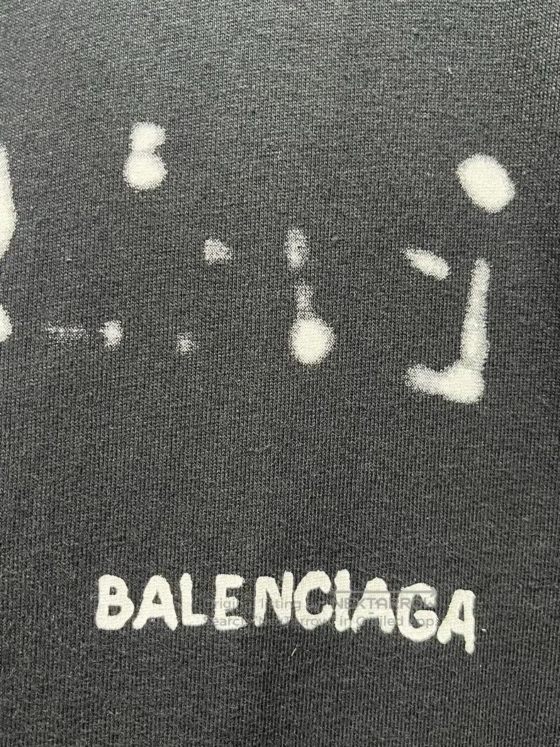 Balenciaga Balenciaga Black Graffiti Logo T-shirt. Size US M / EU 48-50 / 2 - 3 Thumbnail