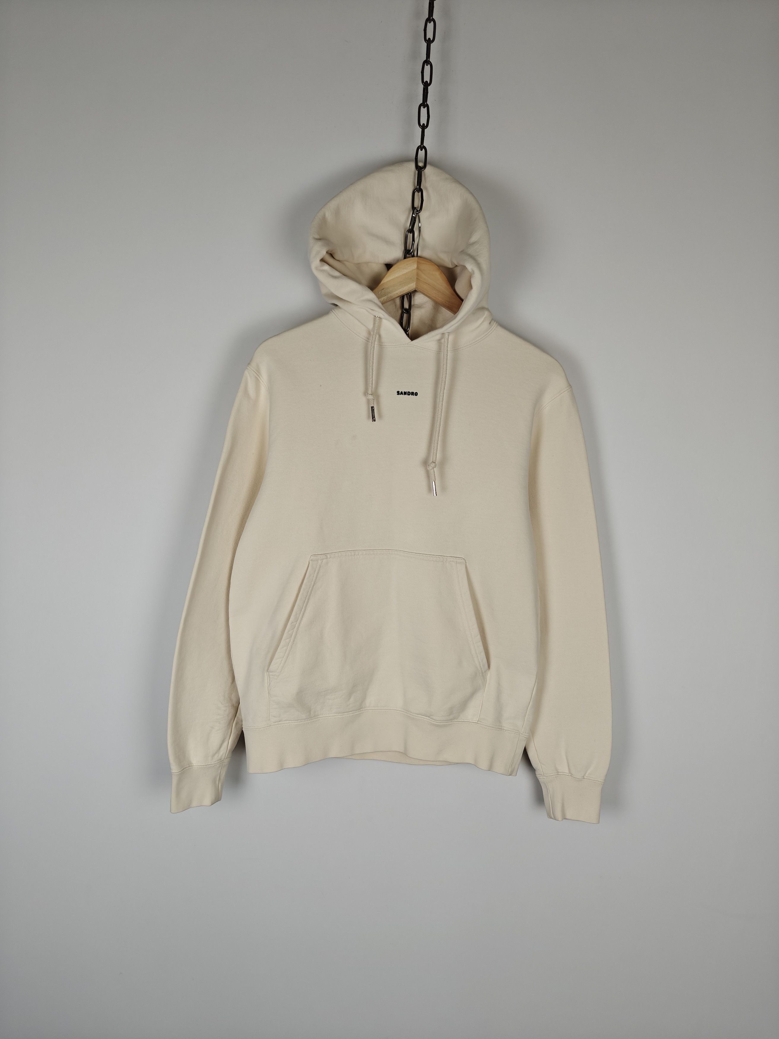 Sandro Sandro Paris Hoodie Beige Pullover Center Logo size M Size US M / EU 48-50 / 2 - 1 Thumbnail