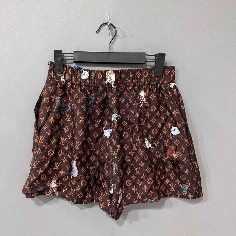Louis Vuitton Louis Vuitton Animal Print Silk Shorts -2505 Size US 38 / EU 54 - 3 Thumbnail