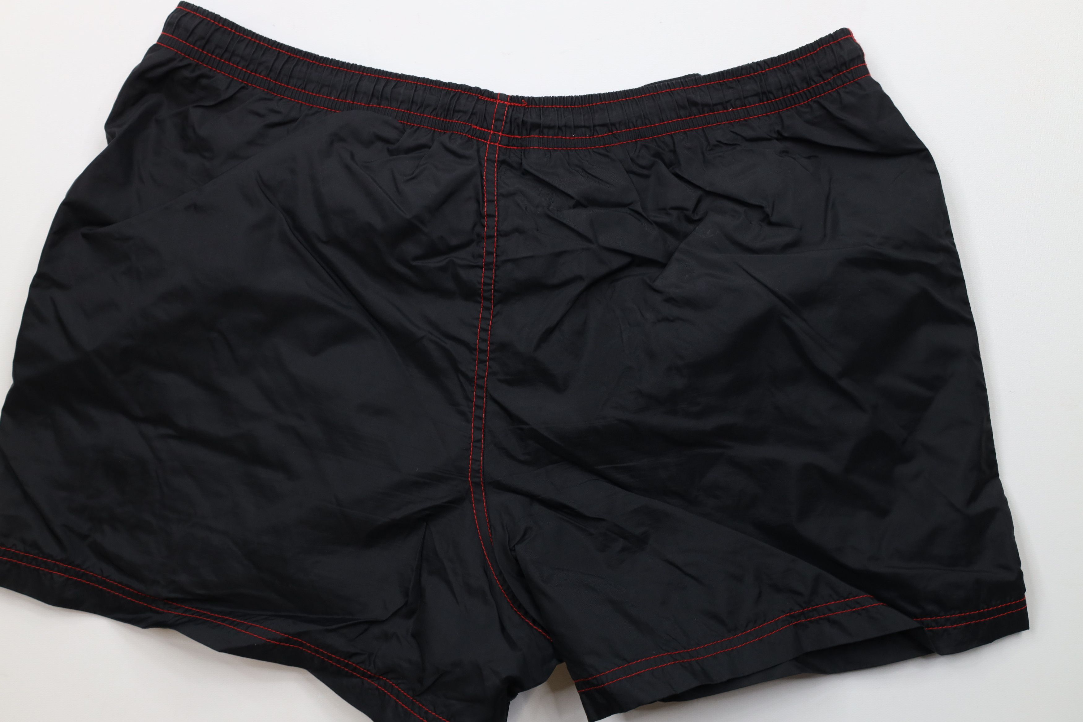 Hanes × Vintage Vintage 90s Hanes Lined Above Knee Shorts Black Nylon Size US 34 / EU 50 - 10 Thumbnail
