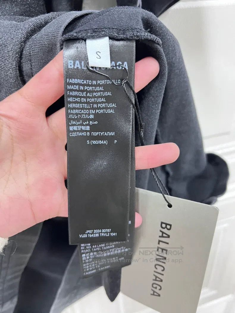 Balenciaga Balenciaga Eiffel Tower wheat embroidery washed distressed Size US S / EU 44-46 / 1 - 4 Thumbnail