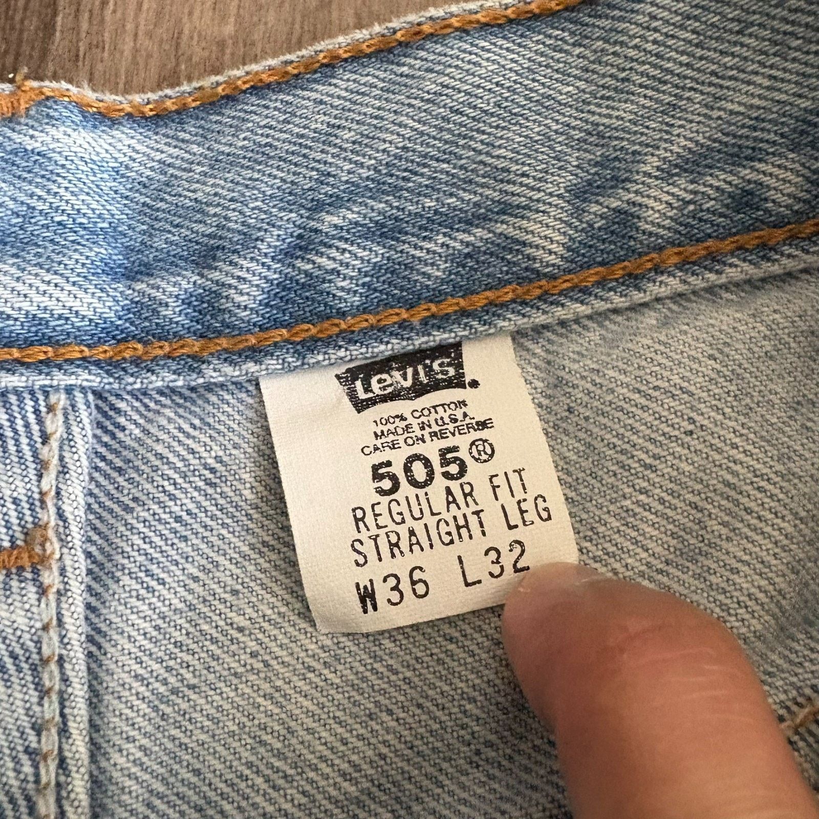 Levi's × Vintage Vintage Levis 505 Denim Jean Shorts Size 34 Custom Chopped Size US 34 / EU 50 - 4 Thumbnail