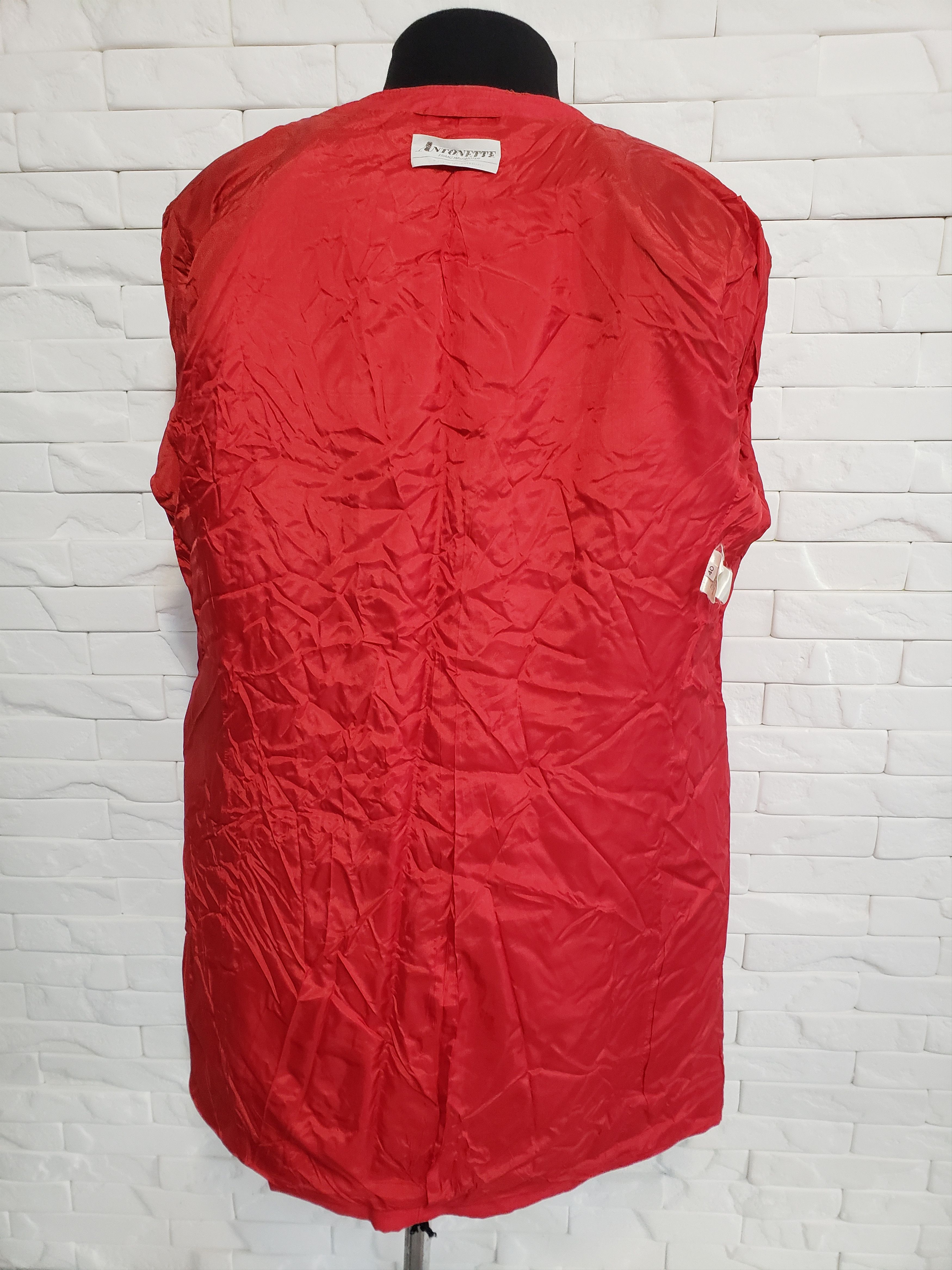 Designer Stylish women's jacket made of linen fabric. Size L / US 10 / IT 46 - 7 Thumbnail