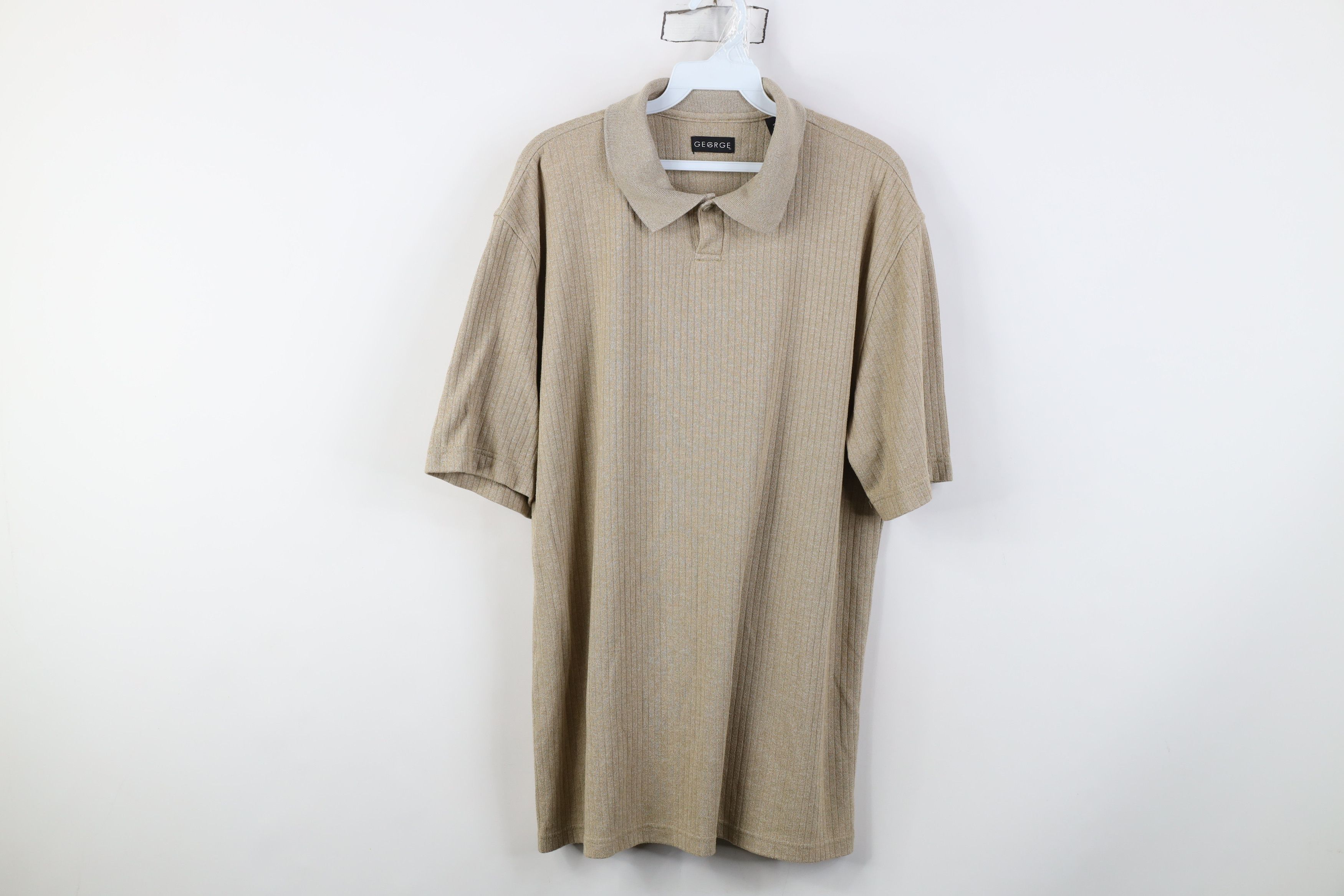Vintage Vintage 90s Y2K Streetwear Ribbed Collared Golf Polo Shirt Size US L / EU 52-54 / 3 - 1 Thumbnail