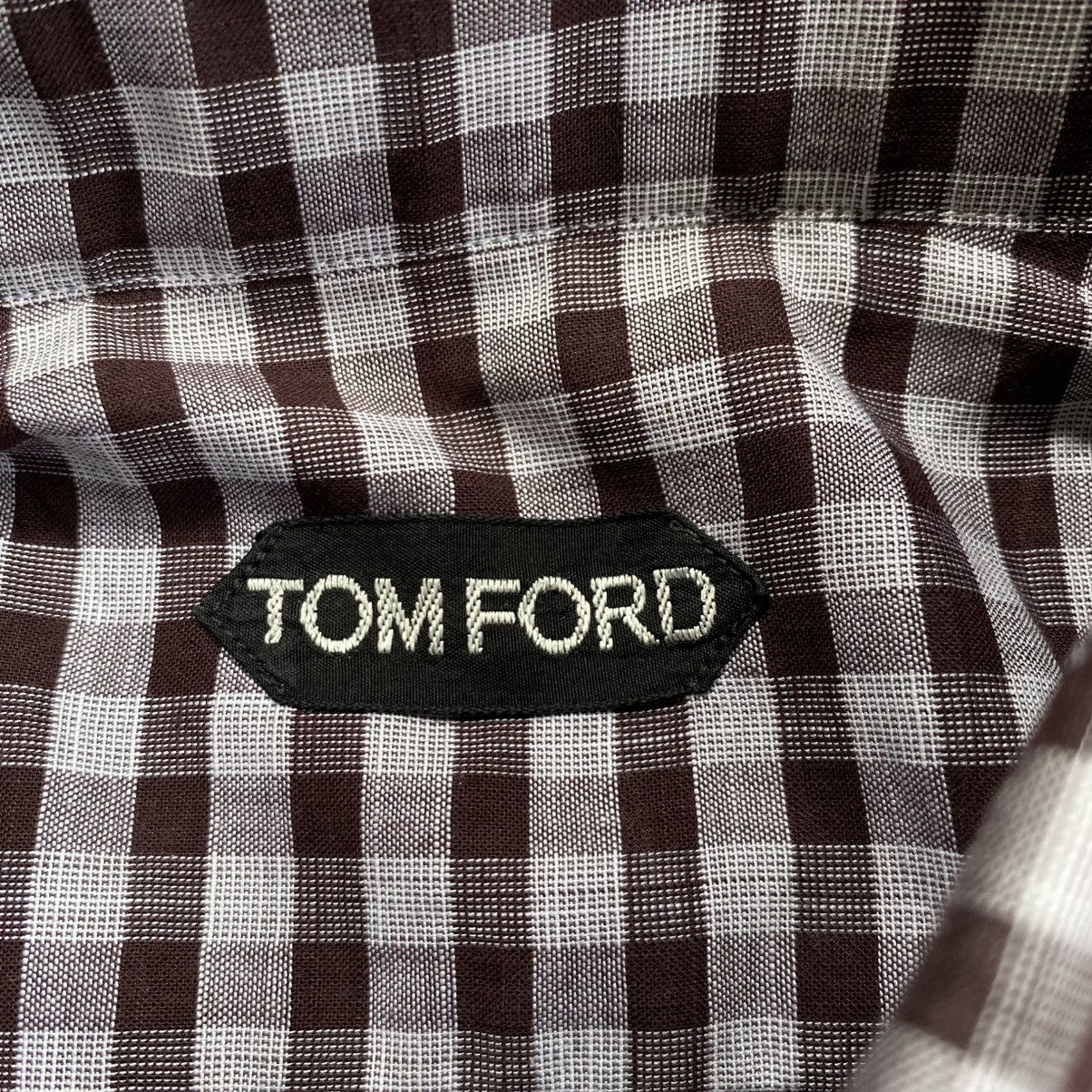 Tom Ford Tom ford Plaid Shirt Size US XL / EU 56 / 4 - 4 Thumbnail