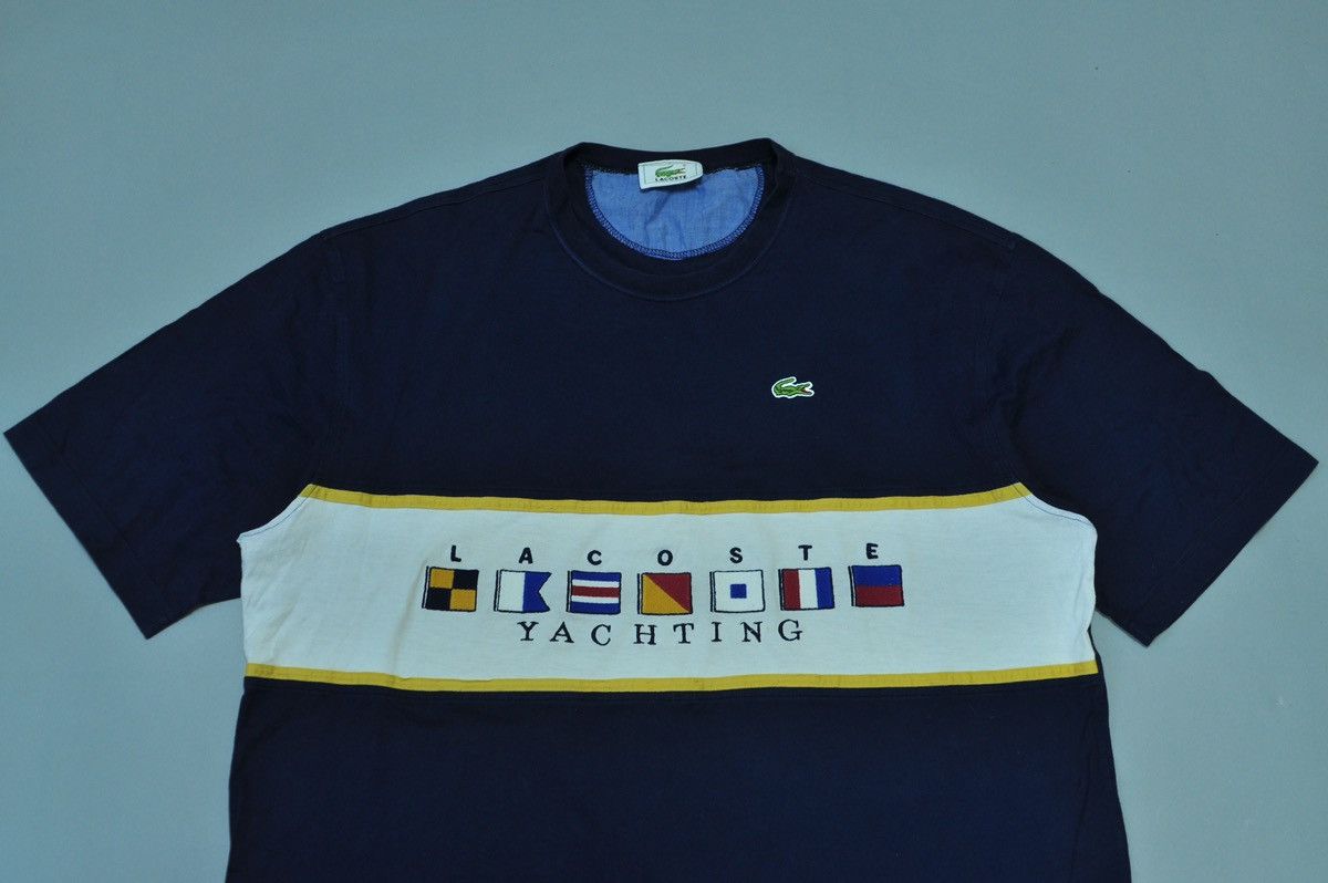 Lacoste Vintage Lacoste Yachting t-shirt rare y2k Size US XXL / EU 58 / 5 - 5 Thumbnail