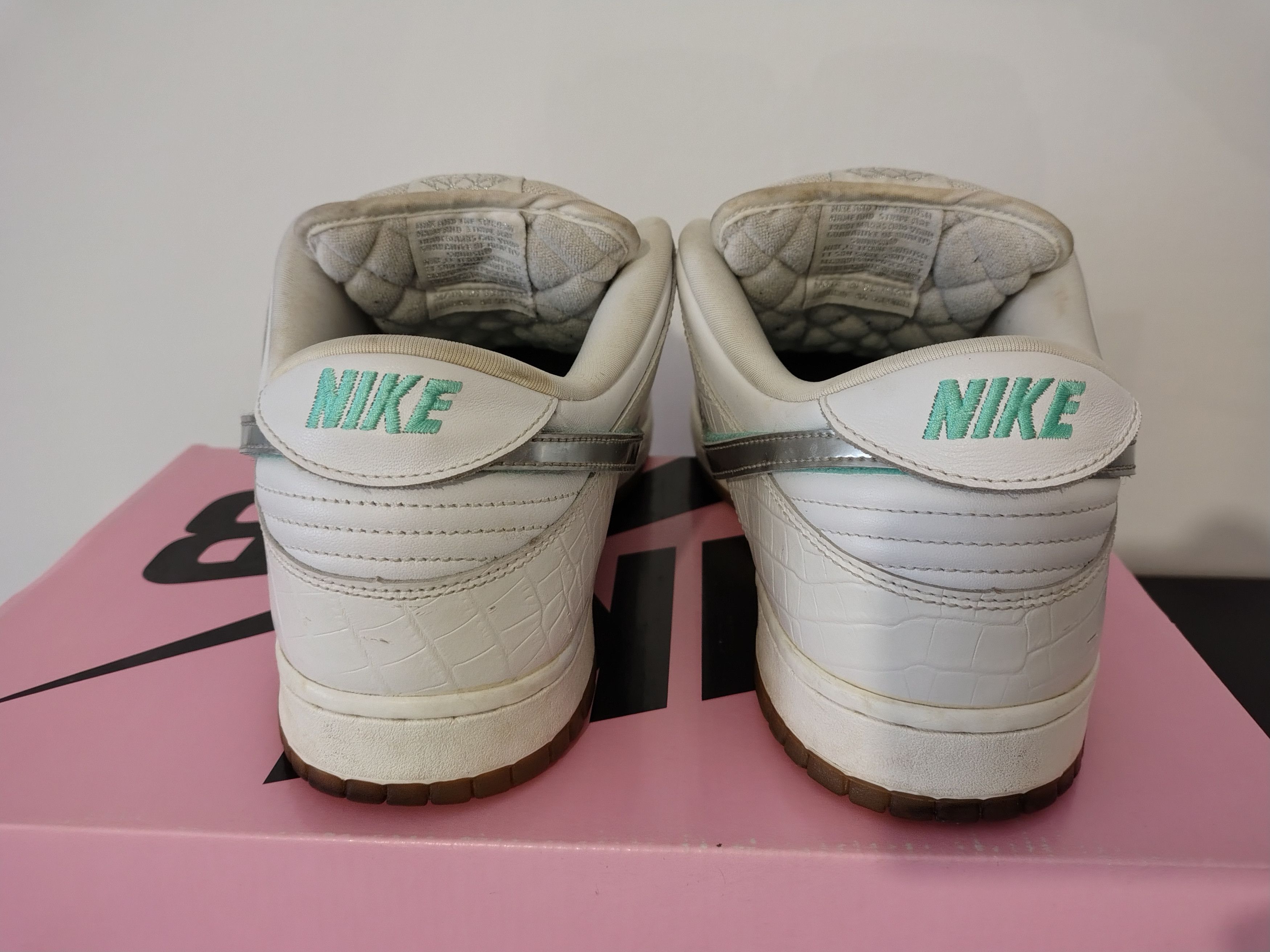 Nike SB Nike SB Dunk Low Diamond Supply Co. White Diamond Size US 13 / EU 46 - 6 Thumbnail