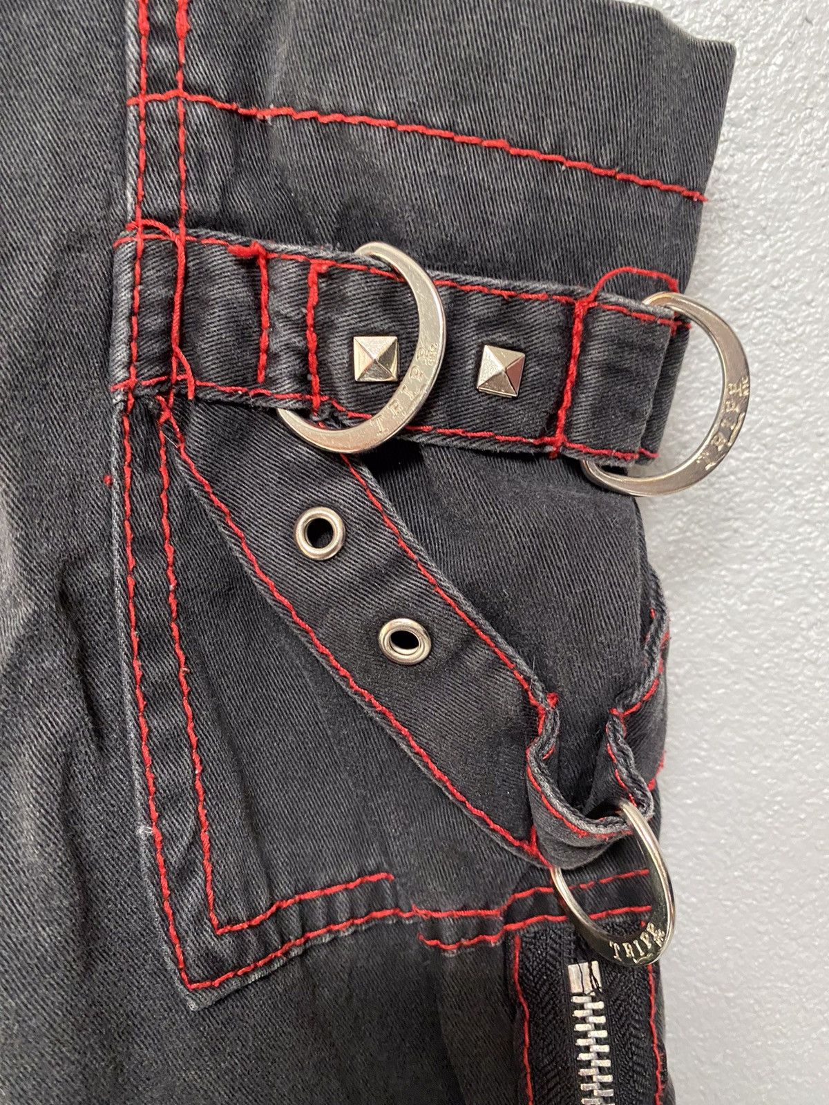 If Six Was Nine × Japanese Brand × Le Grande Bleu (L.G.B.) Tripp Nyc bondage zipper pants y2k band boy style Size US 39 - 6 Thumbnail