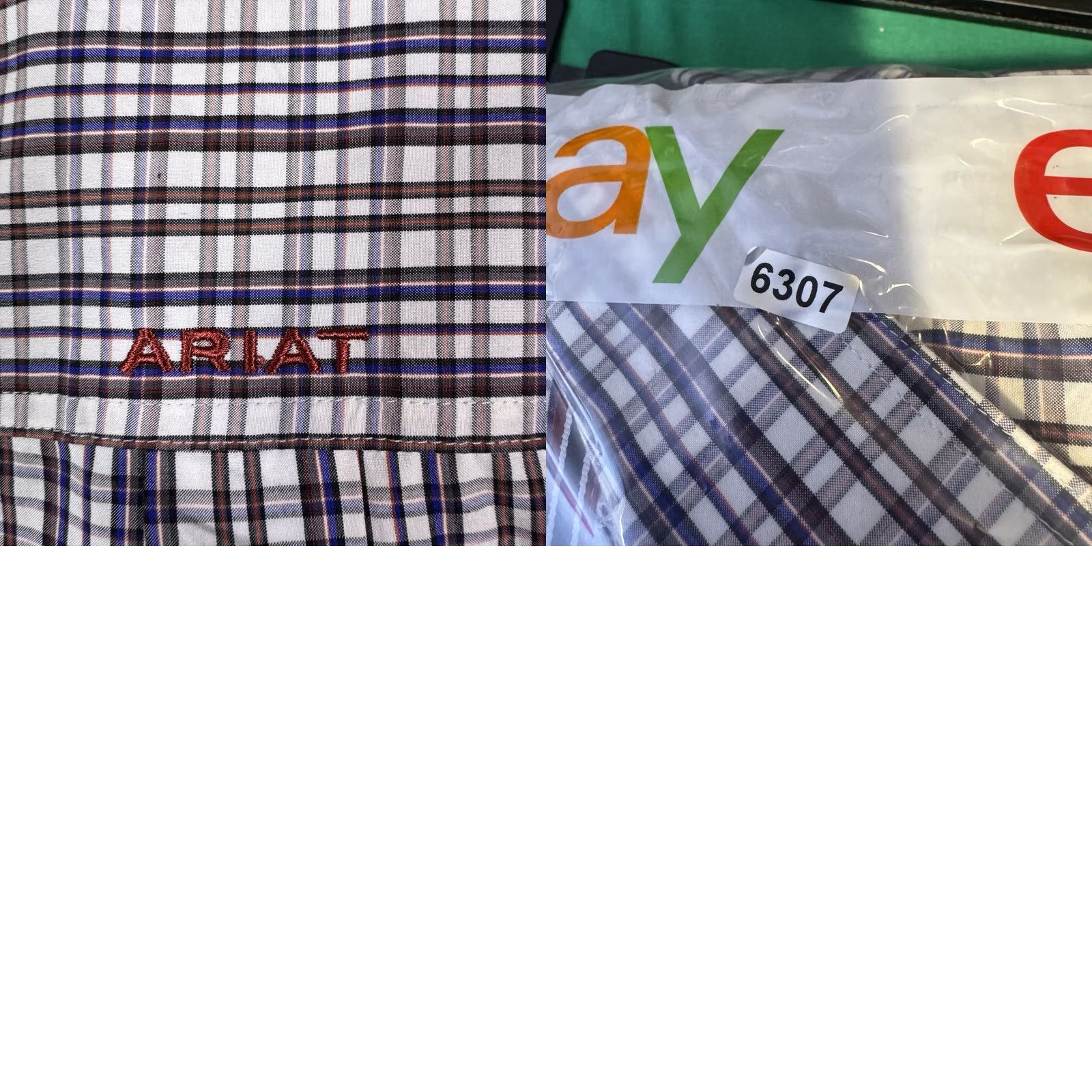 Ariat Ariat Pro Series Shirt Men's 2XL XXL Adel Plaid Workwear Utility Wicking UPF Size US XXL / EU 58 / 5 - 10 Thumbnail