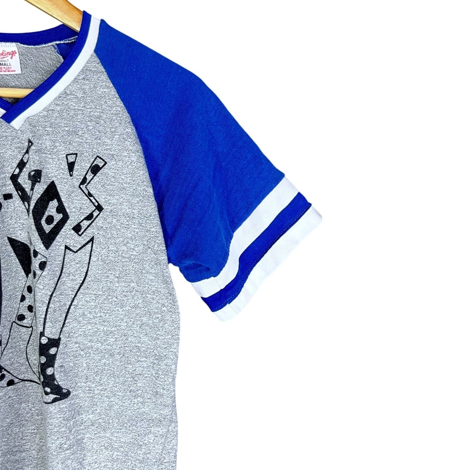 Other Go-Go's Vintage 80s VNeck Jersey Single Stitch T-Shirt -Sm Size S / US 4 / IT 40 - 5 Thumbnail