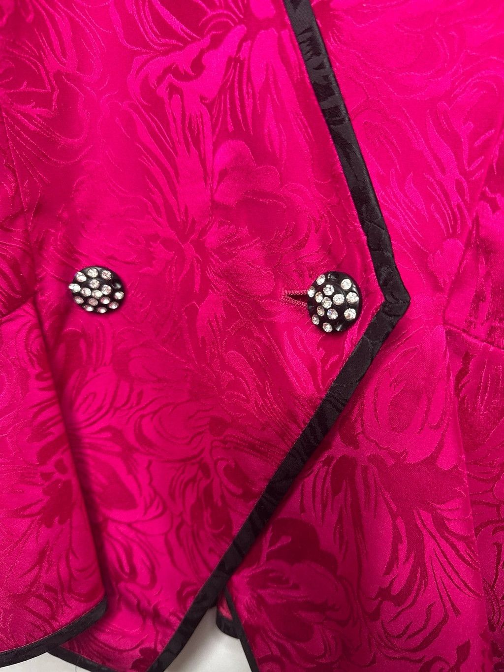 Other Vintage Point of View collection 100% SILK pink Jacket sz 10 Size L / US 10 / IT 46 - 6 Thumbnail