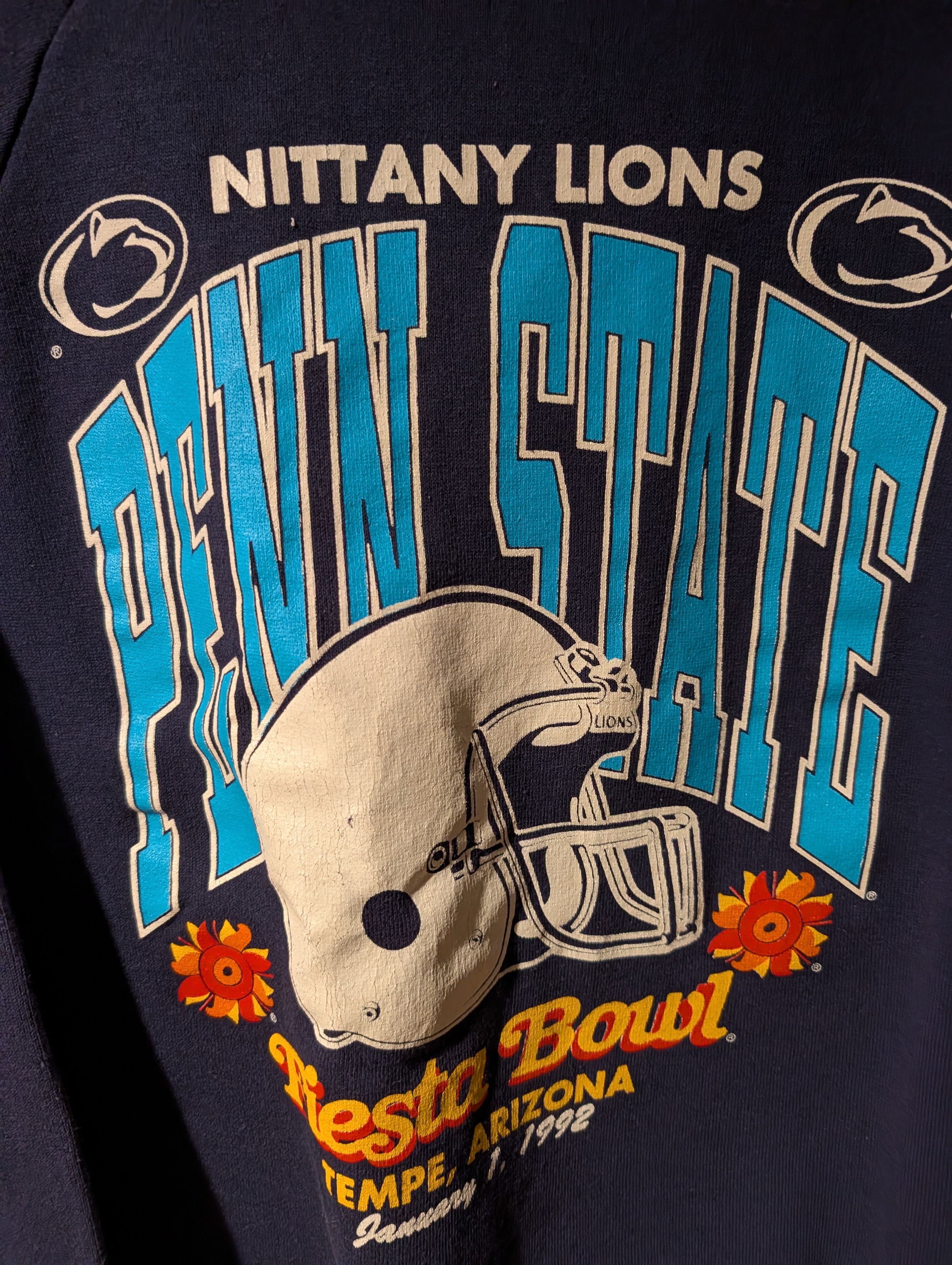 NCAA Vintage 1992 Penn State Nittany Lions Rose Bowl Crewneck BOY Size US XXS / EU 40 - 2 Thumbnail
