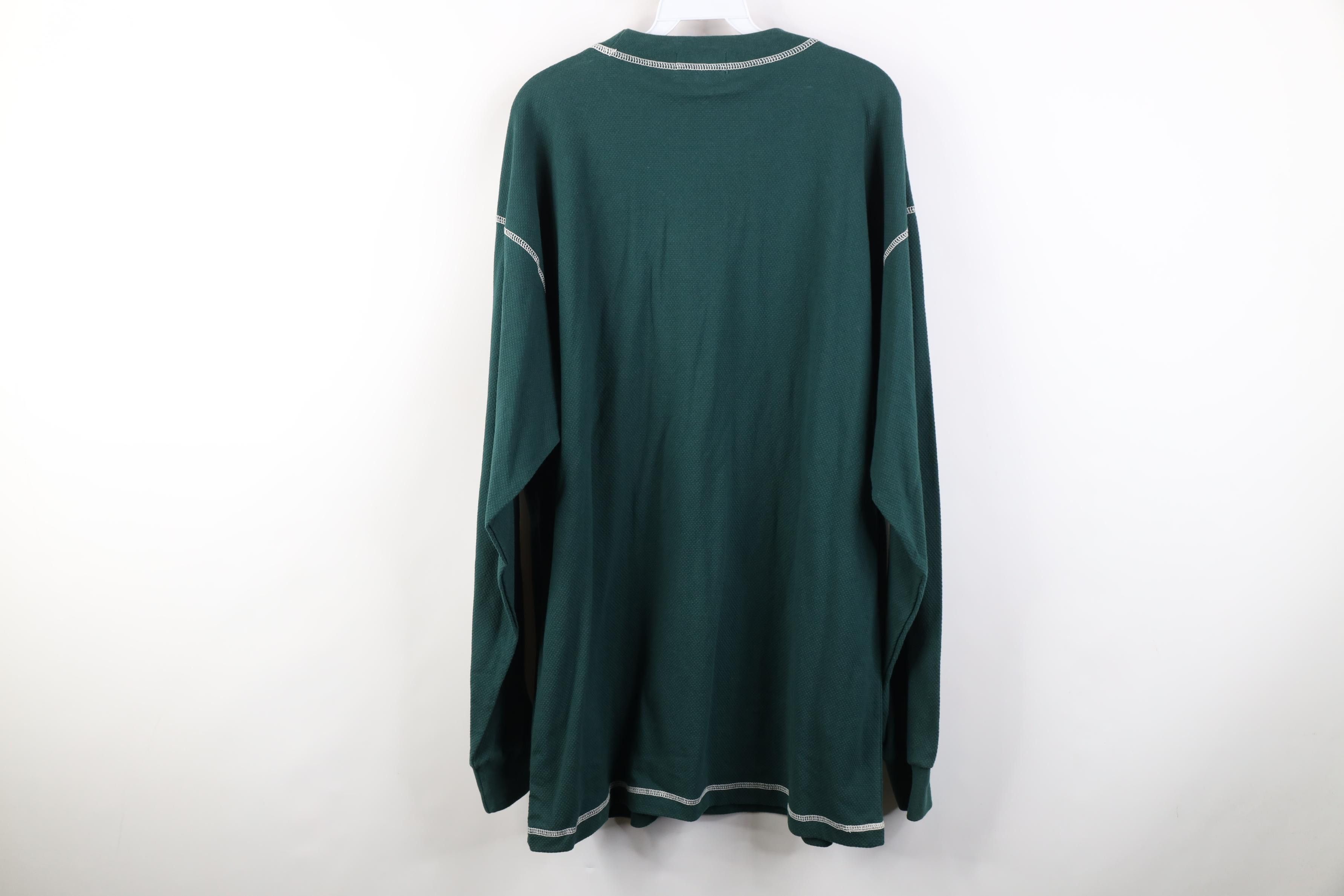 Vintage Deadstock Vintage 90s Streetwear Knit Long Sleeve T-Shirt Size US XXL / EU 58 / 5 - 14 Thumbnail
