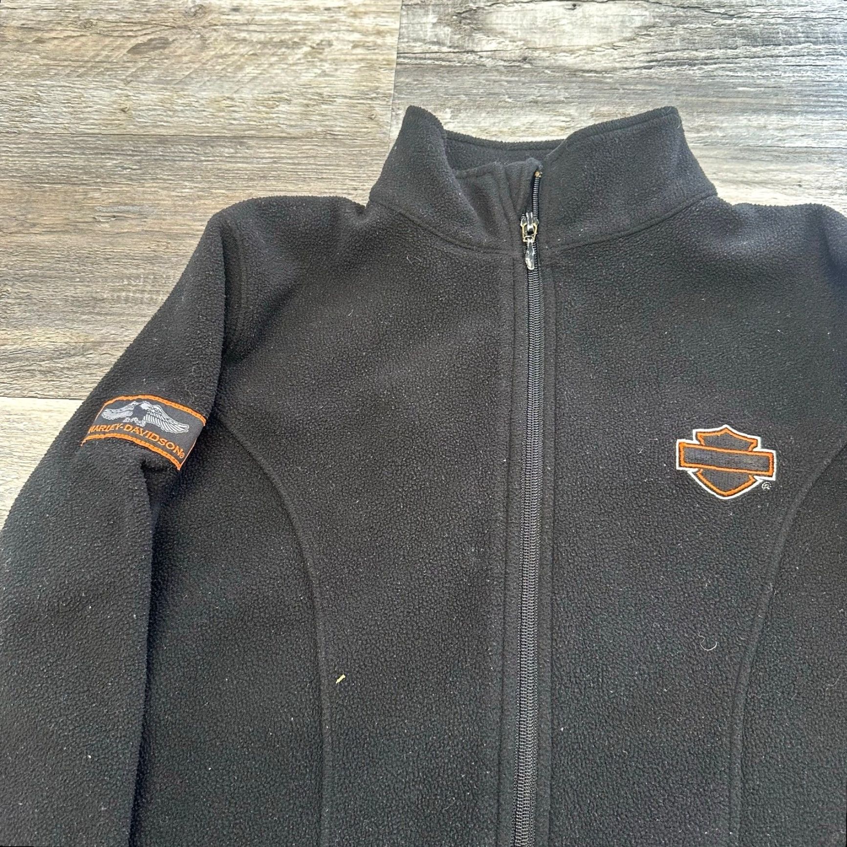 Harley Davidson Harley Davidson Jacket Women M Black Zip Up Biker Fleece Y2k Size M / US 6-8 / IT 42-44 - 2 Thumbnail