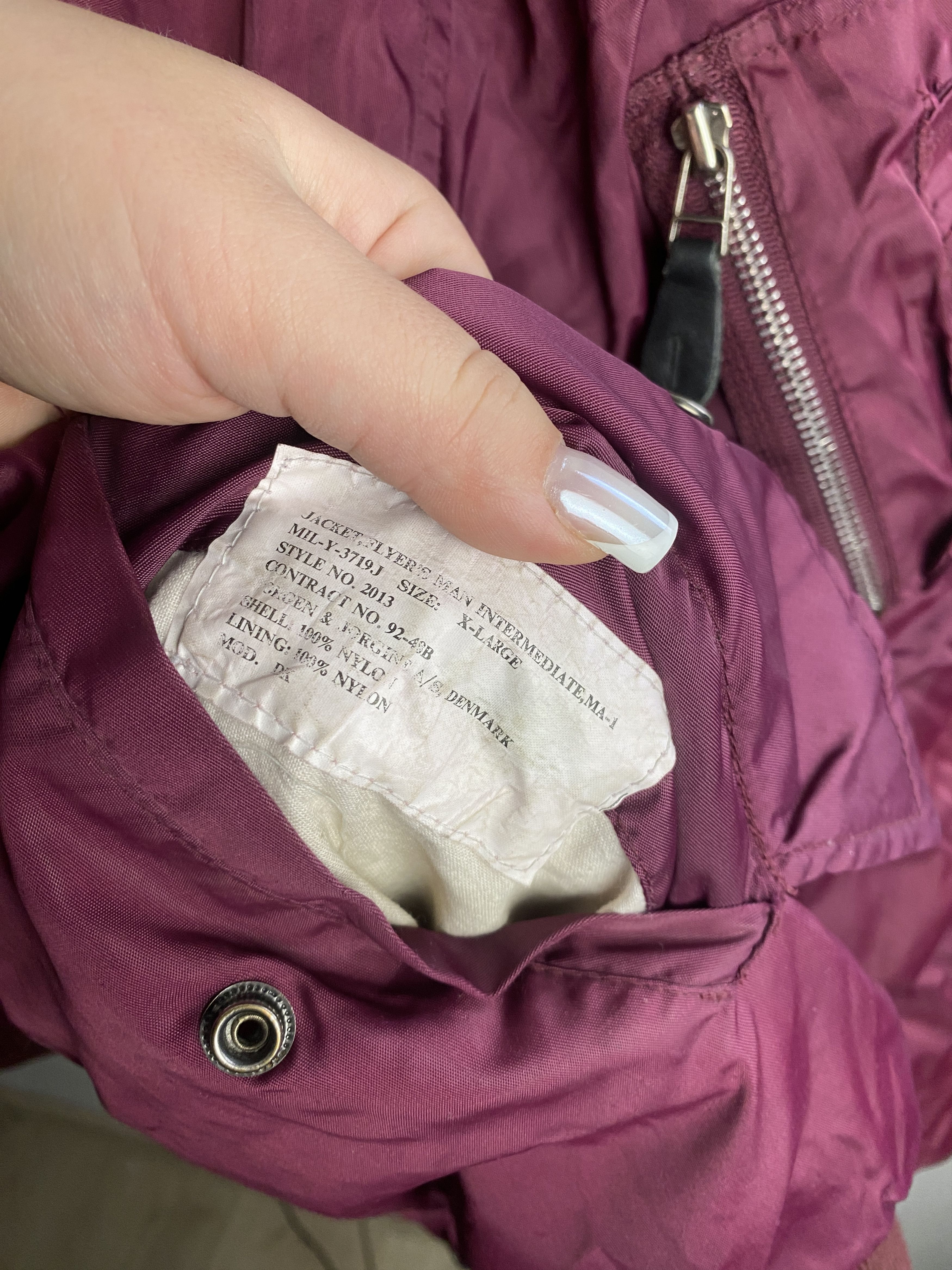 Other Vintage MA-1 Flyer's Man bomber jacket USA utility Size US XL / EU 56 / 4 - 4 Thumbnail