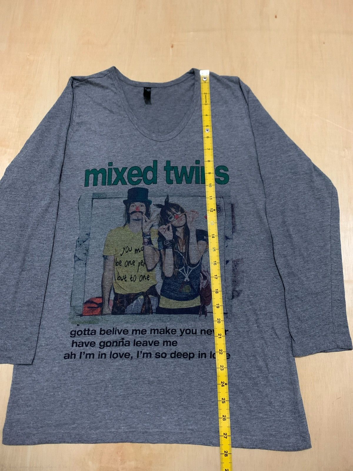 Hysteric Glamour × Japanese Brand Vintage Y2k Mixed Twins Photo tee Longslevee Size US M / EU 48-50 / 2 - 7 Thumbnail