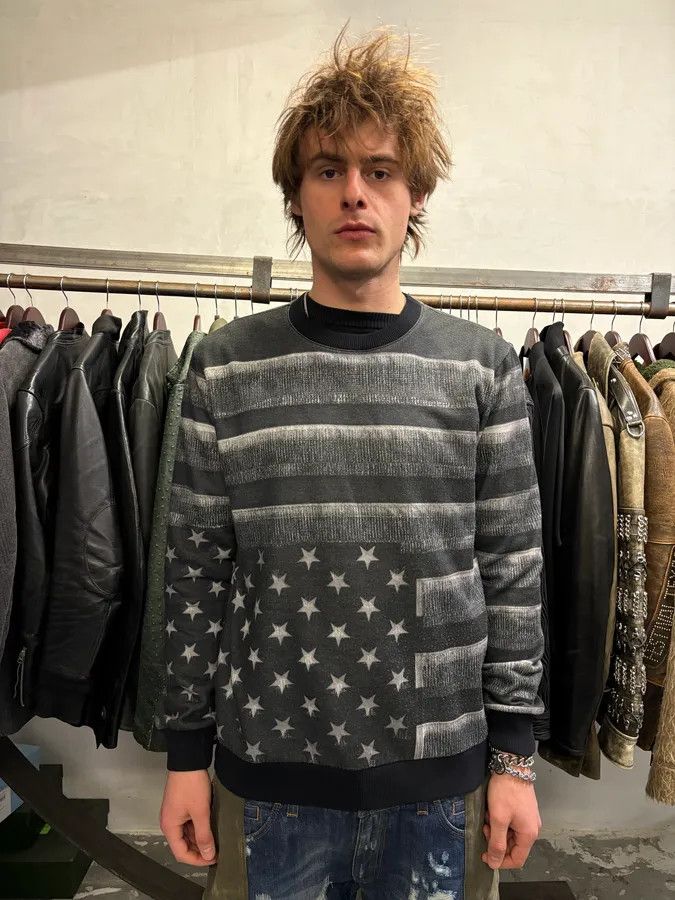 Givenchy AW2013 Givenchy Obscure USA Flag Sweater by Riccardo Tisci Size US M / EU 48-50 / 2 - 3 Thumbnail