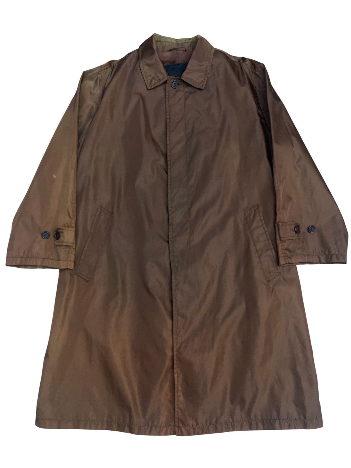 Prada PRADA Luxury Raincoat - Italian-Made, Acetate/Nylon Lining Size US L / EU 52-54 / 3 - 1 Thumbnail