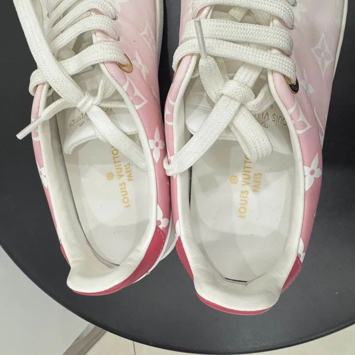 Louis Vuitton Louis Vuitton Frontrow Pink Leather Low Sneakers -2508 Size US 6 / IT 36 - 5 Thumbnail