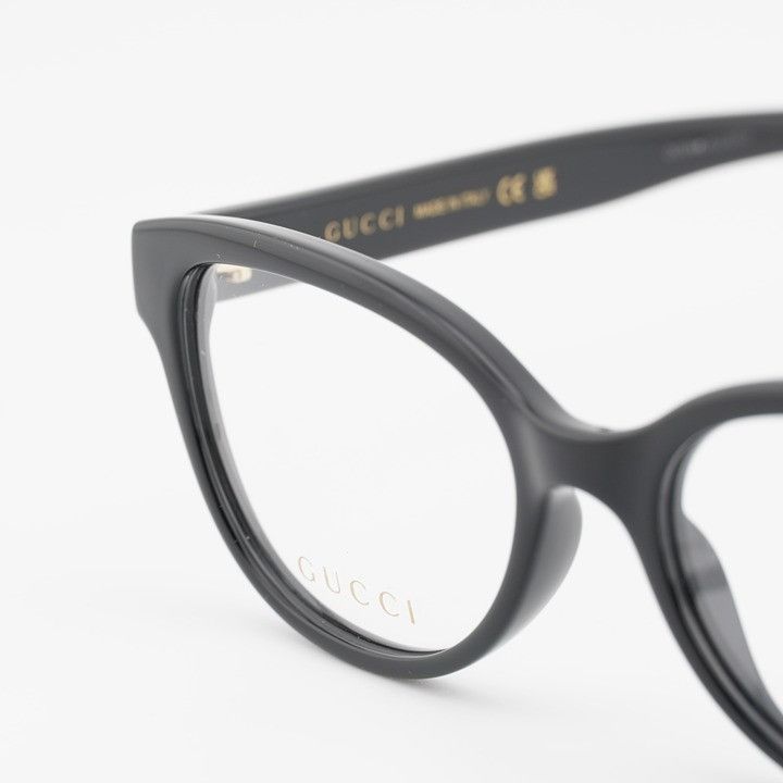 Gucci Gucci GG1115O 001 Eyeglasses Black 53mm Square Frame Size ONE SIZE - 3 Thumbnail