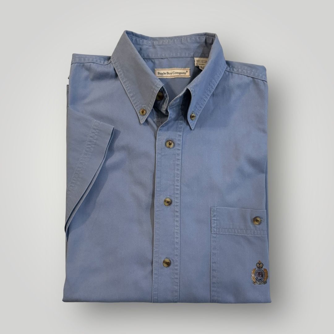Bugle Boy Bugle Boy Company Men's Chambray Button Down Shirt Large Size US L / EU 52-54 / 3 - 1 Thumbnail