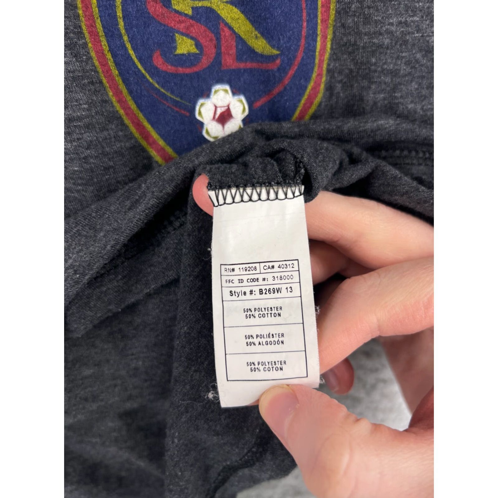 Adidas adidas Salt Lake Real Shirt Womens Shirt Large Gray Long Sleeve Hooded Polyester Size L / US 10 / IT 46 - 5 Thumbnail