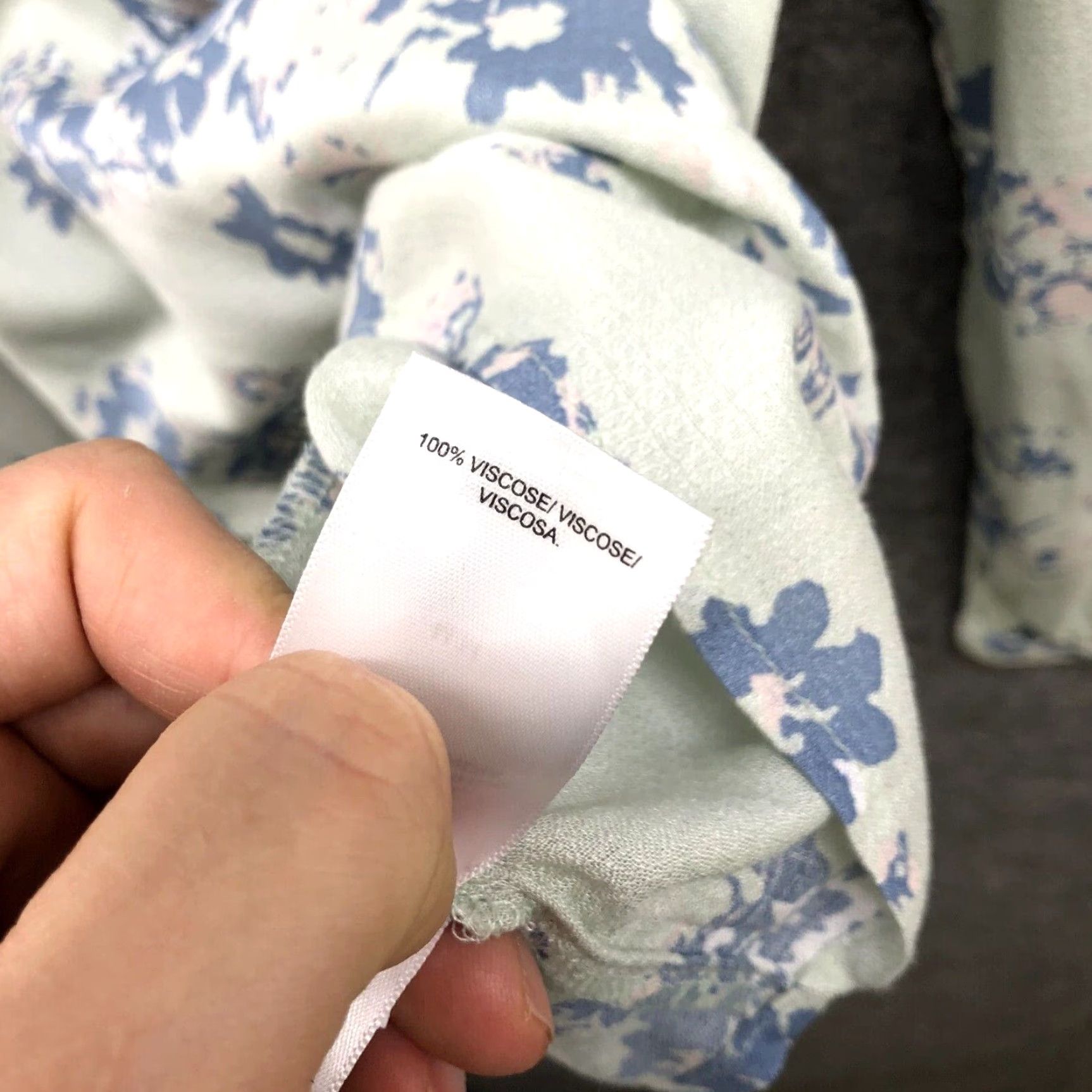 Lucky Brand VINTAGE Lucky Brand Floral Long Sleeve Blouse Womens Medium Mint Green Size M / US 6-8 / IT 42-44 - 7 Thumbnail