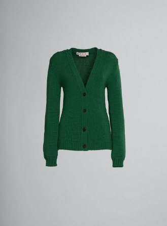 Marni o1srvl11e0624 Cardigan in Green Size S / US 4 / IT 40 - 1 Thumbnail