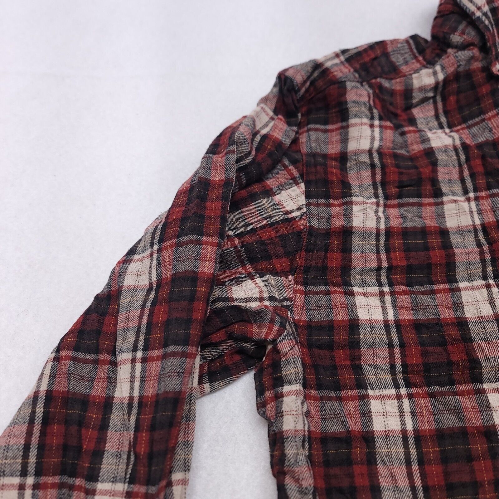 Wolverine Wolverine Tartan Flannel Shirt Mens Size Medium M Red Gray Size US M / EU 48-50 / 2 - 4 Thumbnail