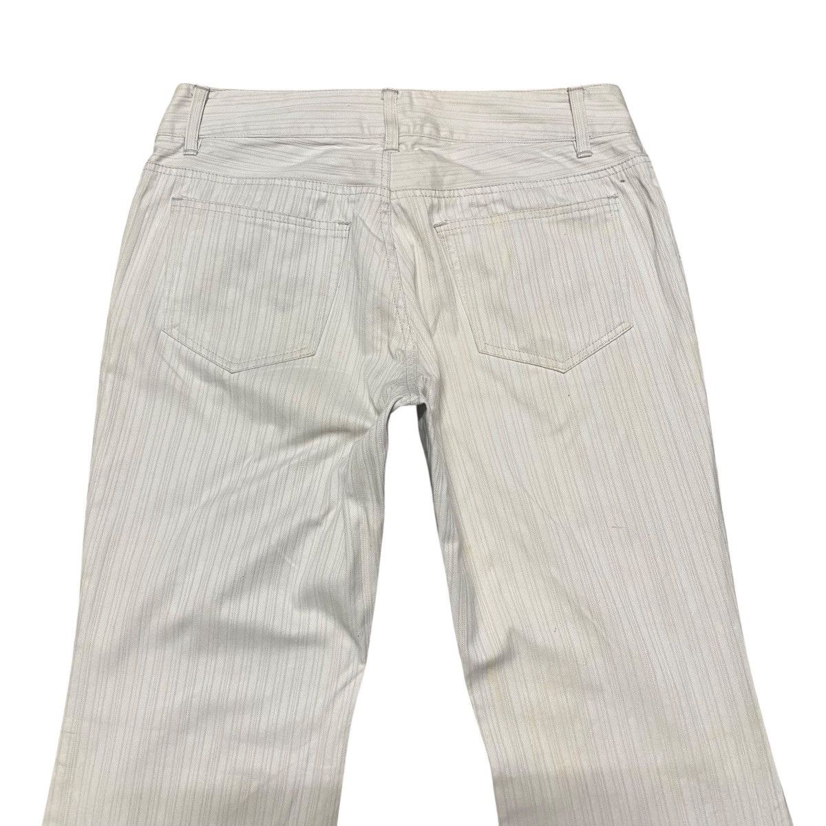 Japanese Brand Tornado mart Striped Flare Jeans Size 26" / US 2 / IT 38 - 10 Thumbnail