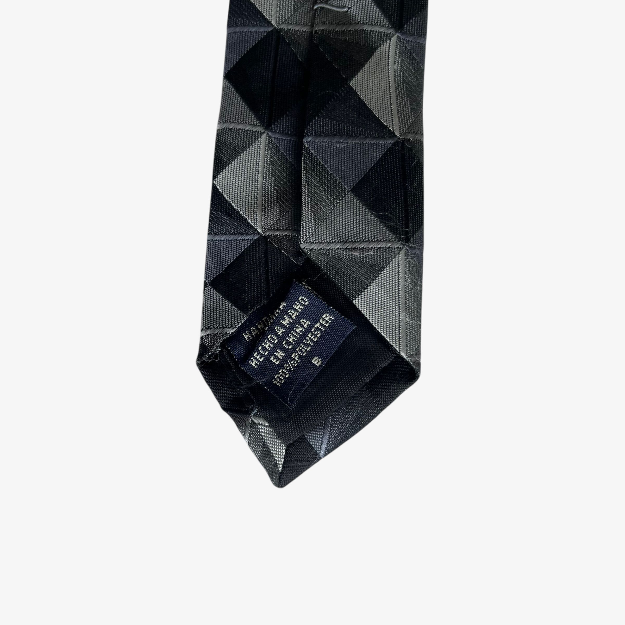 Van Heusen Vintage 90s Van Heusen Abstract Checkered Print Tie Size ONE SIZE - 3 Thumbnail