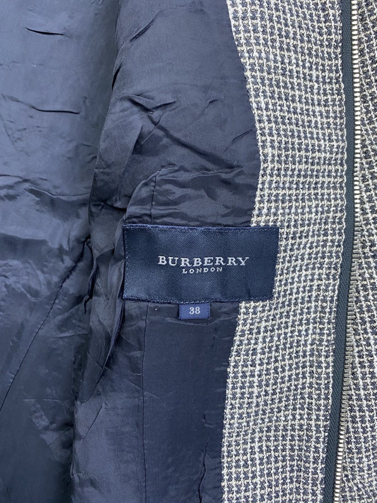 Burberry Vintage Burberry London No Collar Tweed Zipper Jacket Size S / US 4 / IT 40 - 7 Thumbnail