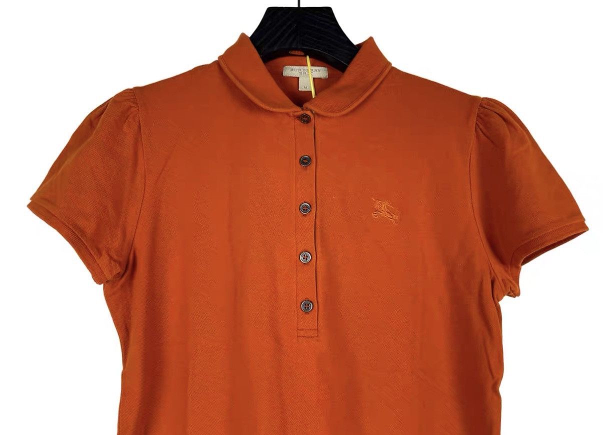 Burberry Burberry Orange Equestrian Knight Embroidered Polo Shirt J31 Size US M / EU 48-50 / 2 - 3 Thumbnail