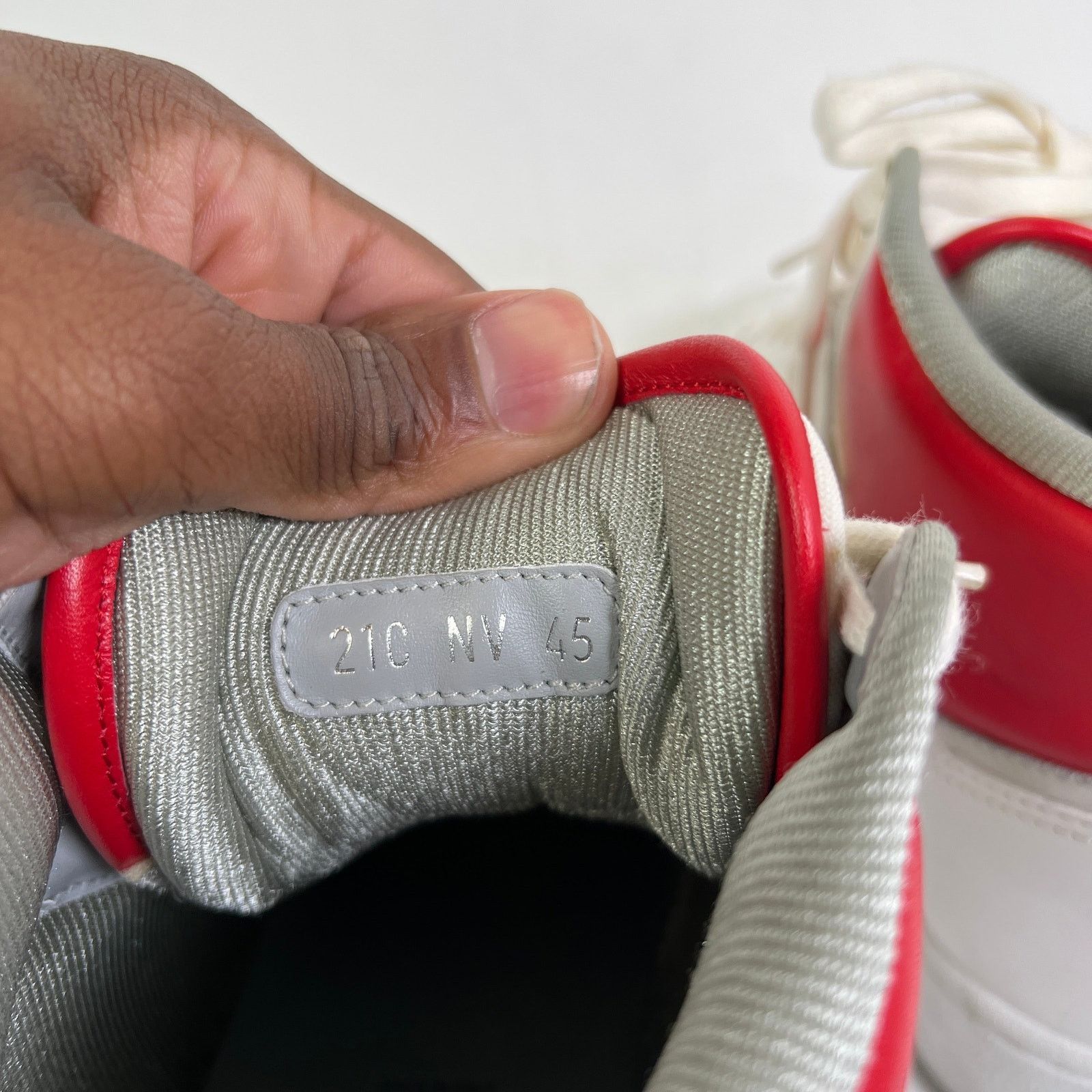 Dior Dior B27 White/Red Oblique Uptown Mid-Top Sneaker Size 45 Size US 12 / EU 45 - 7 Thumbnail