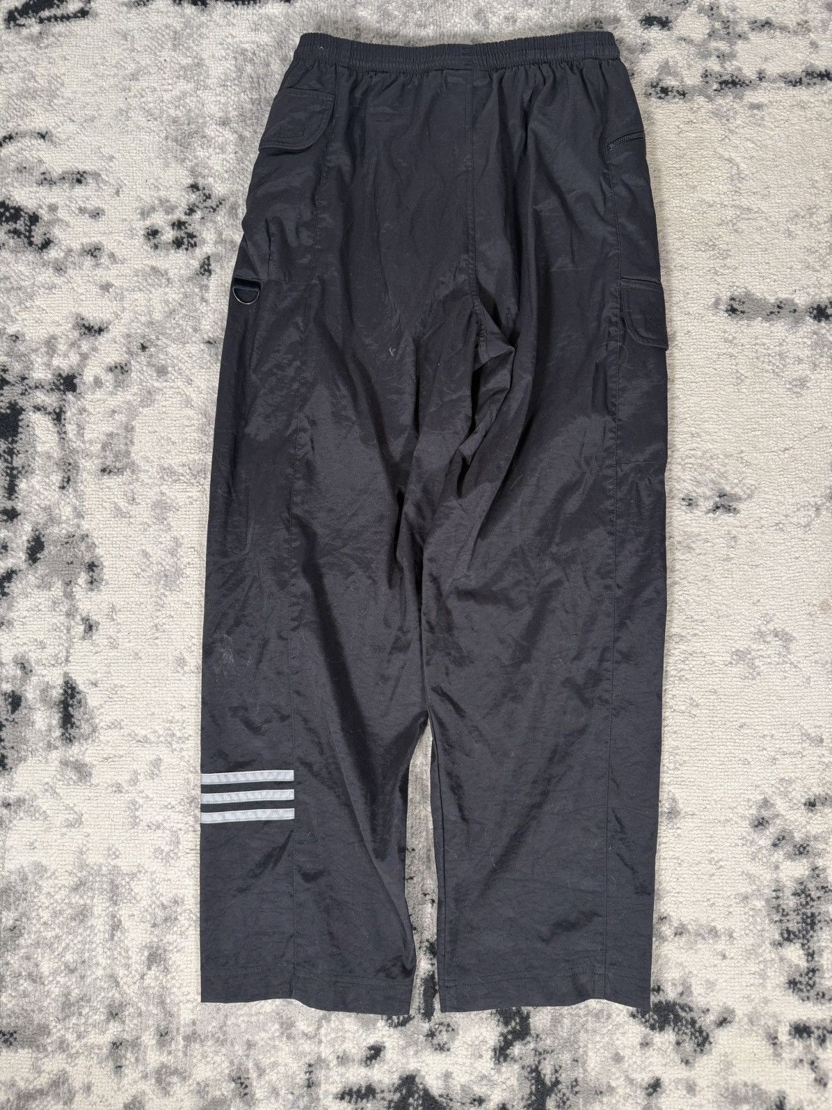 Adidas Vintage 90s Y2K Adidas Heavy Nylon Track Pants Size US 32 / EU 48 - 2 Thumbnail