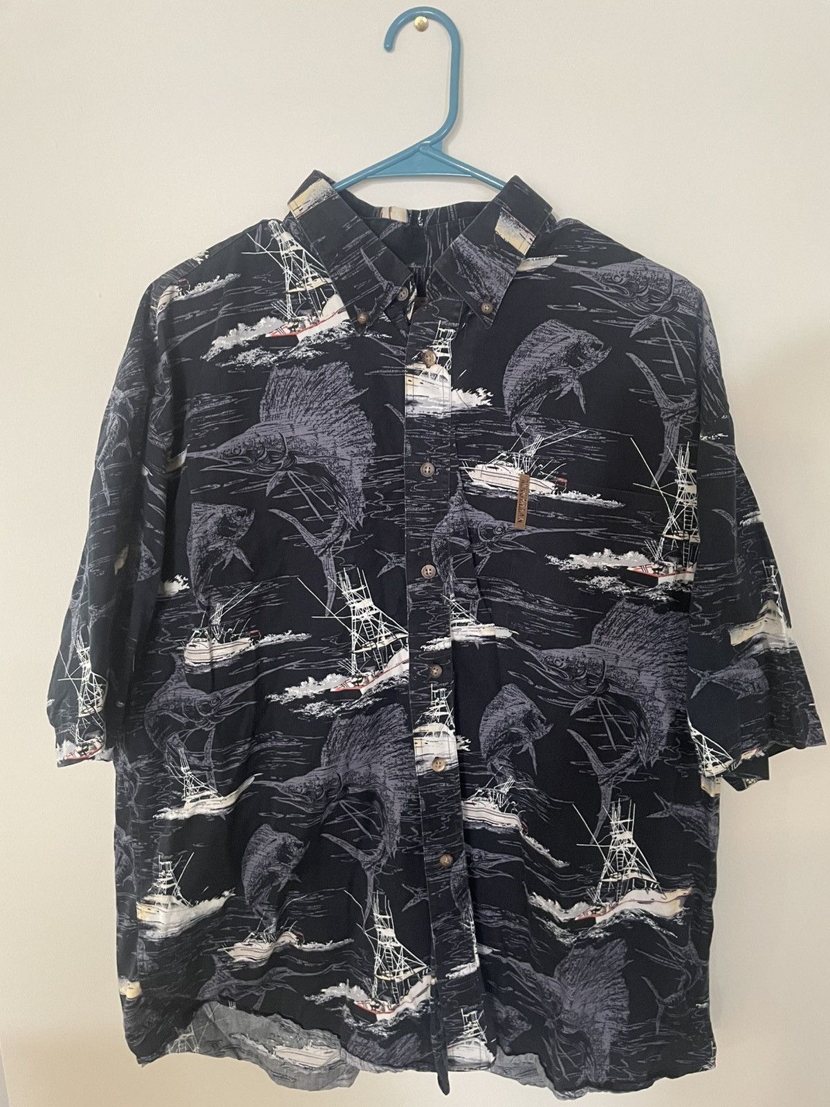 Other Men's Magellan Nautical Print Button-Up Shirt - L Size US L / EU 52-54 / 3 - 1 Thumbnail