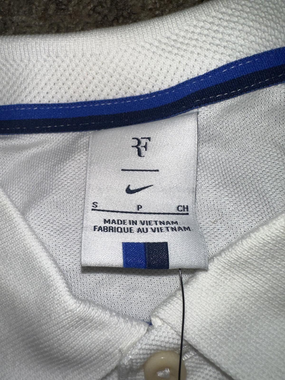 Nike Nike Men’s RF Roger Federer Solid Performance Tennis White Polo Shirt Size US S / EU 44-46 / 1 - 4 Thumbnail