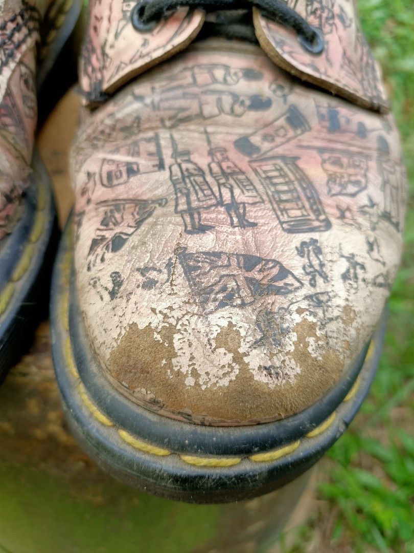 Dr. Martens × Vintage Vintage doc martens pink london boots Size US 9.5 / EU 42-43 - 9 Thumbnail