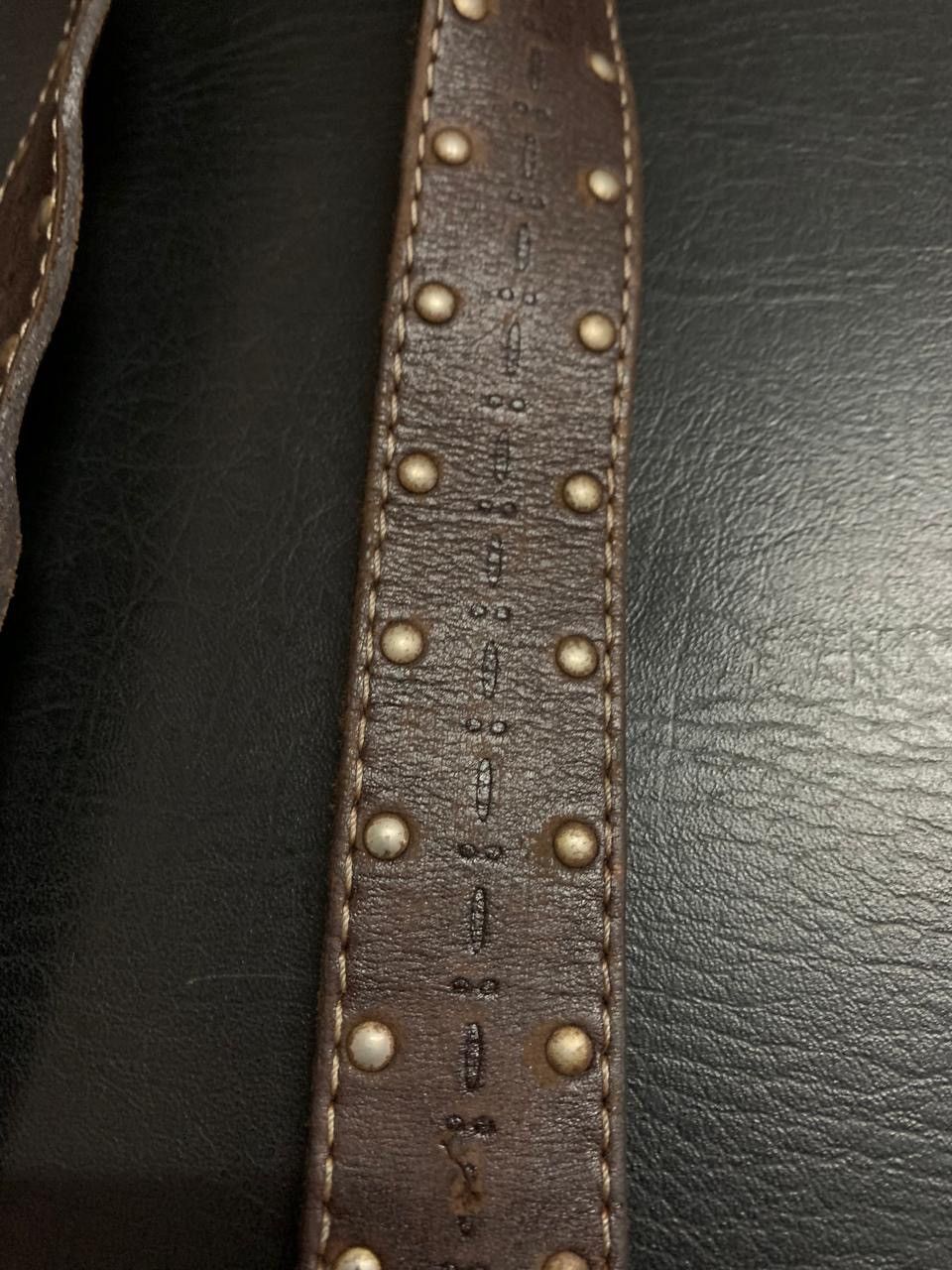 If Six Was Nine × Japanese Brand × Le Grande Bleu (L.G.B.) Dark brown studded pattern belt Size ONE SIZE - 3 Thumbnail