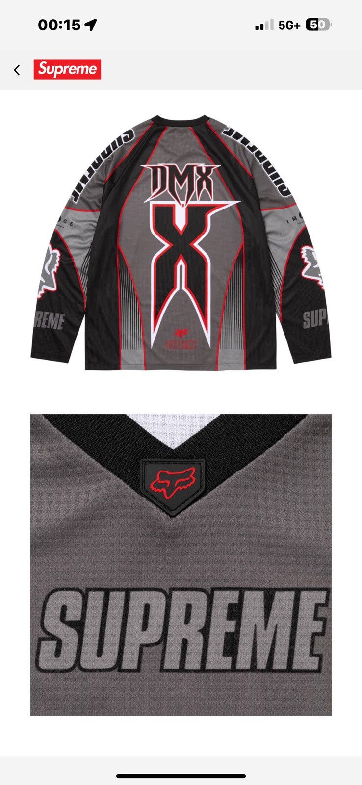 Fox Racing × Supreme Supreme®/Fox Racing® DMX Jersey | Grailed
