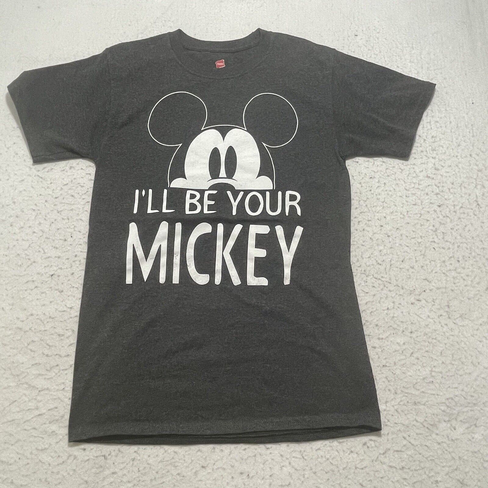 Disney Disney Small I'll Be Your Mickey Mouse Gray Graphic T Shirt Size US S / EU 44-46 / 1 - 1 Thumbnail