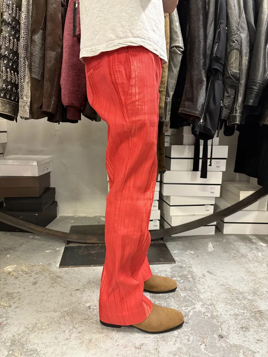 Just Cavalli SS2007 Cavalli Red Pleats Pants Size 27" / US 4 / IT 40 - 3 Thumbnail