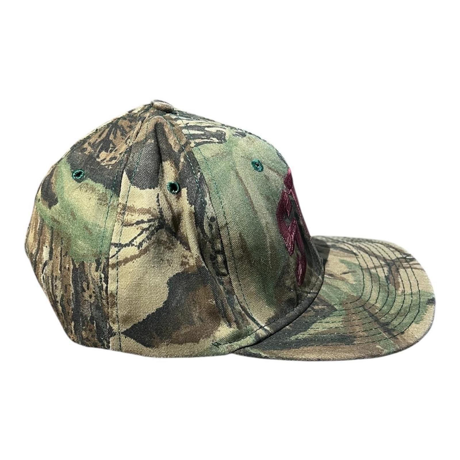 Vintage 90s SWT Southwest Texas Camo Snapback Hat