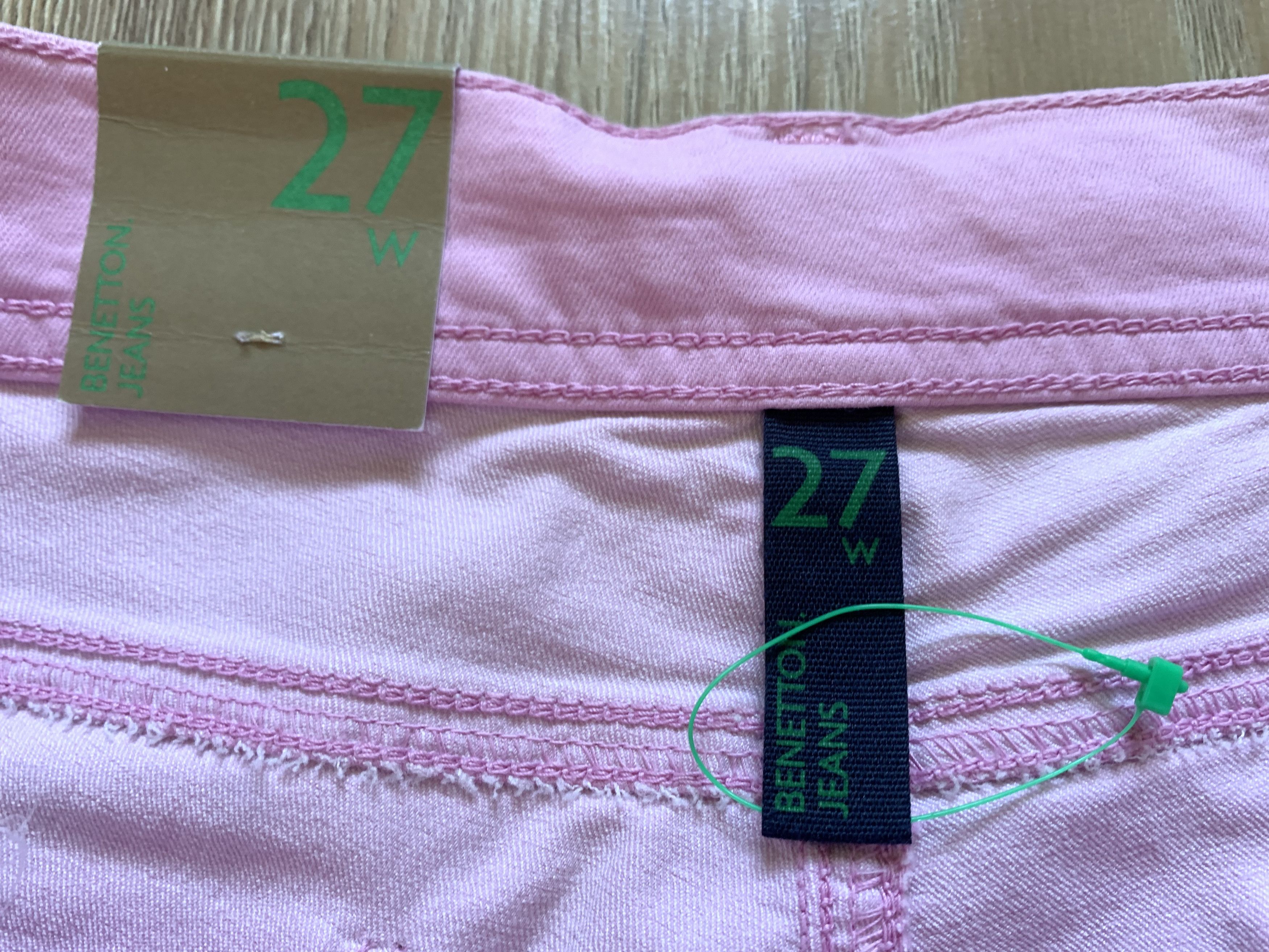 United Colors Of Benetton Benetton Pink Skinny Stretch Jeggings Jeans Size 27" / US 4 / IT 40 - 7 Thumbnail