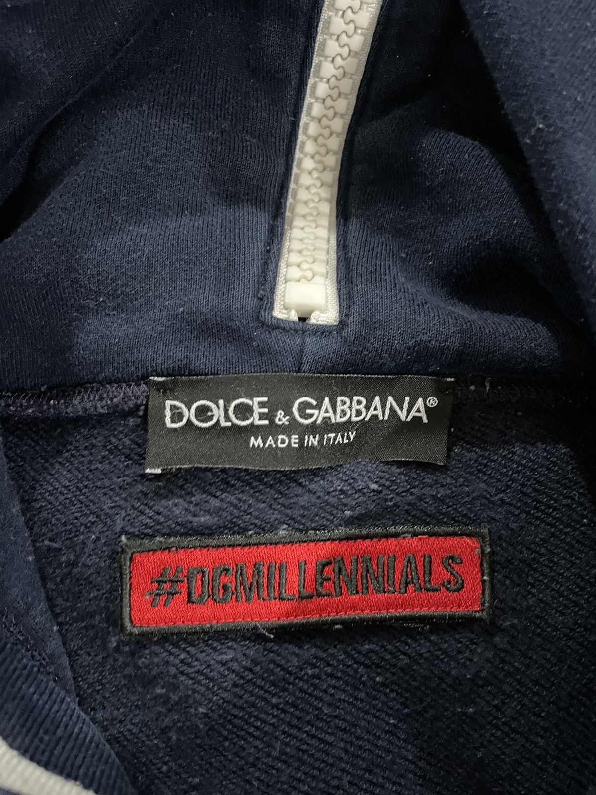 Dolce & Gabbana Dolce & Gabbana Hoodie Navy Blue Size M Size US M / EU 48-50 / 2 - 3 Thumbnail